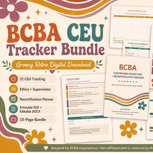 BCBA CEU Tracker Bundle (2027 Requirements)