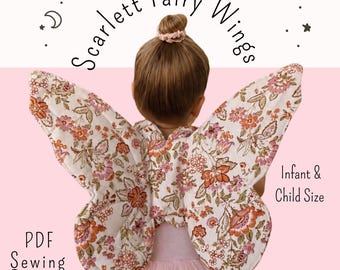 Quilted Fairy Wings Sewing Pattern | Toddler Dress Up Costume | Begginer Friendly (PDF Download)