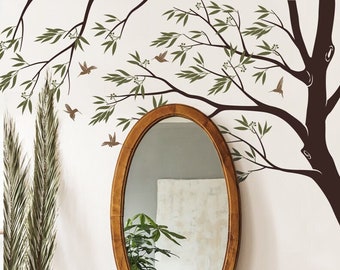 Blowing Leaves Branch Wall Decal