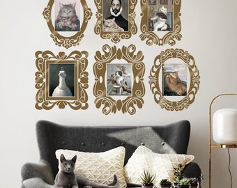 8.5" x 11" US Letter Size Paper Fit Antique Frames Wall Decal