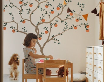 Orange Tree Wall Decal - Wall Decor