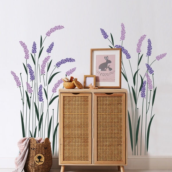Lavender Wall Decal Etsy lavender-wall-decal-etsy
