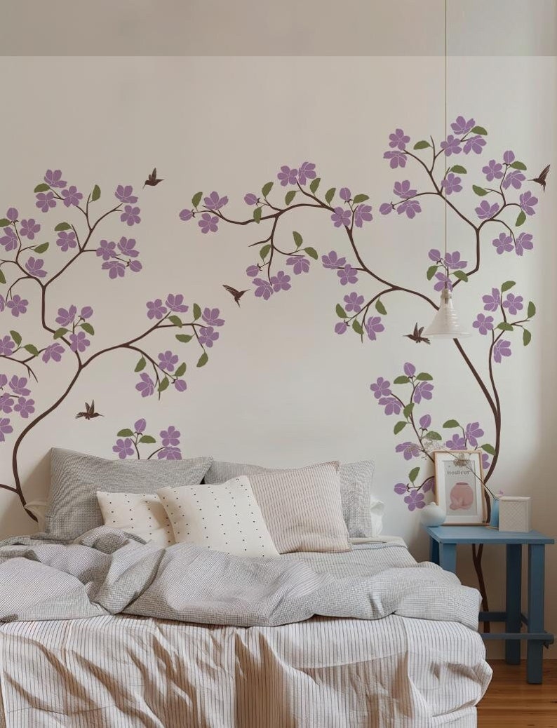 Flower Tree Wall Decal, Nursery & Kids Room Decor - Etsy