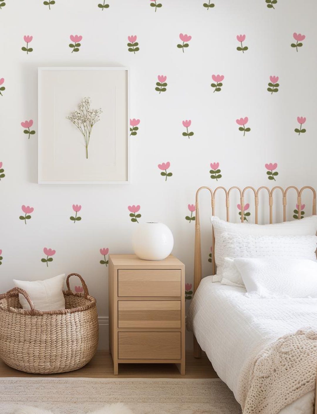 Wildflower Wall Decals: Boho Nursery & Kids Room Decor - Etsy