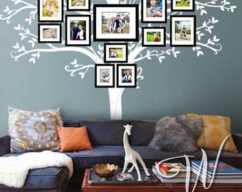 Wall decal, 108" Tall Family Tree  - Nursery Wall Decal