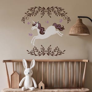 Unicorn Wall Decals: Nursery & Kids Room Decor