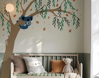 Koala Mom & Baby Wall Decal: Woodland Nursery Decor