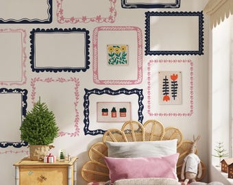 Picture Frame Wall Decals: Fits 12x16 Frames