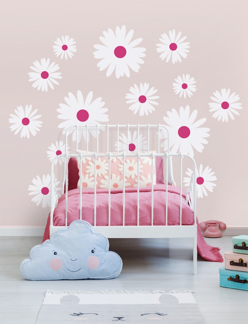 Daisy Flower Wall Decal Daisy Flowers Only