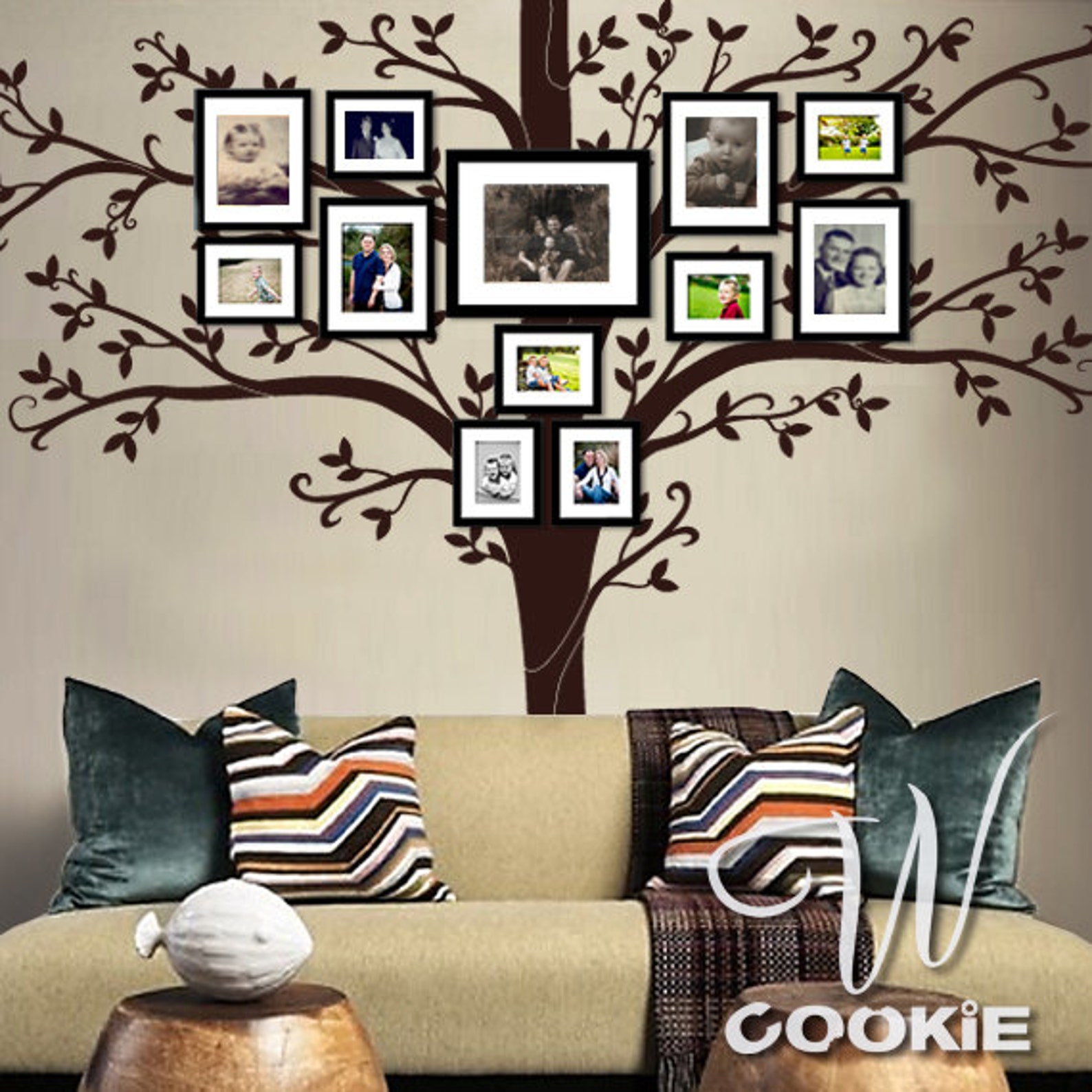 Wall decal 84 Tall Family Tree Nursery Wall Decal Etsy