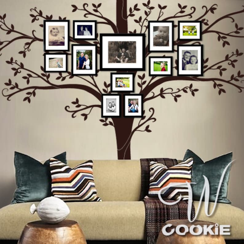 Wall decal 84 Tall Family Tree Nursery Wall Decal Etsy