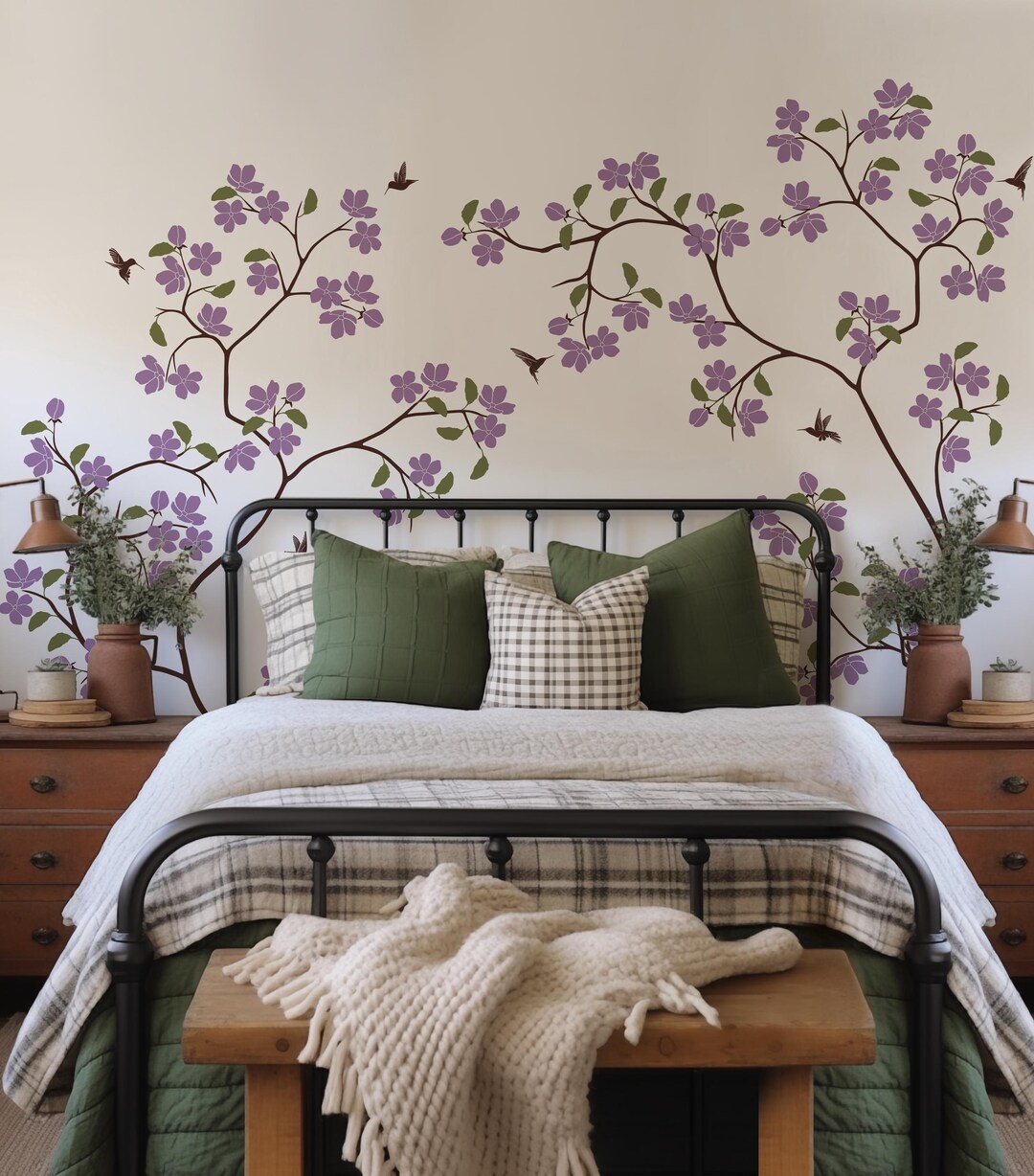 Flower Tree Wall Decal, Nursery & Kids Room Decor - Etsy