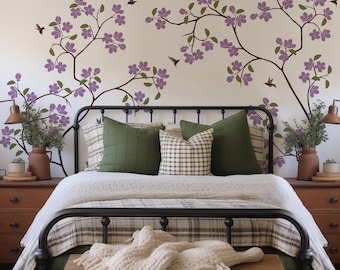 Flower Tree Wall Decal, Nursery & Kids Room Decor