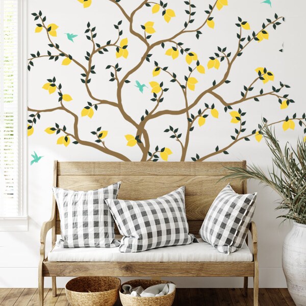 Lemon Wall Decals Etsy