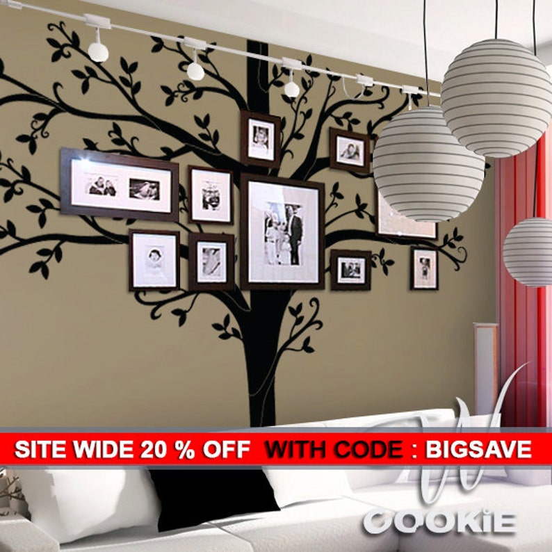 Wall decal, 108 Tall Family Tree Nursery Wall Decal image 2