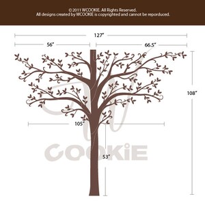 Wall decal, 108 Tall Family Tree Nursery Wall Decal image 4