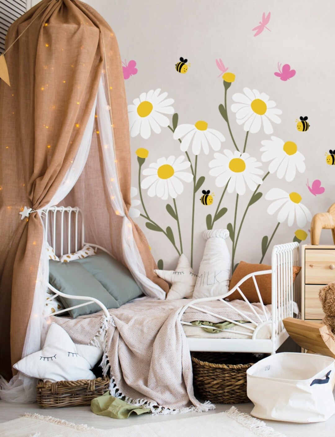 Giant Daisies Wall Decal - Nursery Decor - Etsy