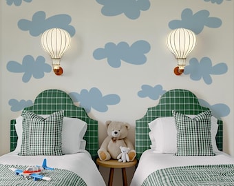 Large Cloud Wall Decals: Nursery Wall Stickers