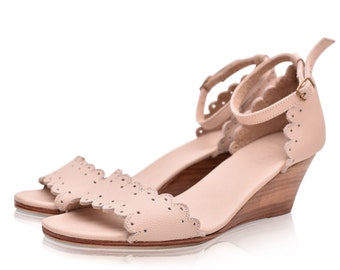 DREAMLAND. Leather wedges / women shoes / leather sandals / wedge sandals / wedding shoes. Sizes 35-43. Available in different colors