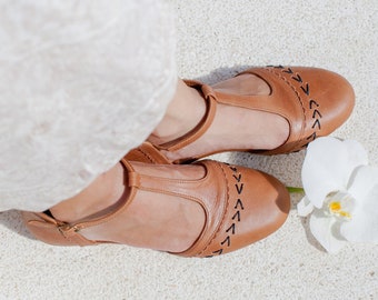 MUNDO MARAVILLOSO. Sandalias boho / zapatos de boda boho / zapatos descalzos / sandalias planas de cuero