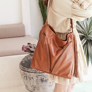 NOMAD. leather hobo bag | slouchy handbag | boho leather bag | slouchy leather bag | boho bag