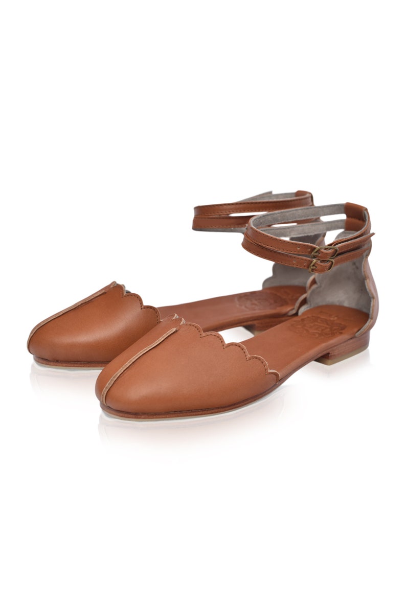 VENUS. Leather Ballet Flats Boho Wedding Shoes Barefoot | Etsy