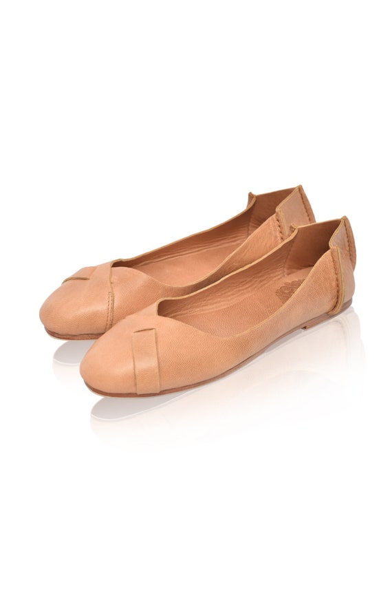 soft leather flat womens shoes