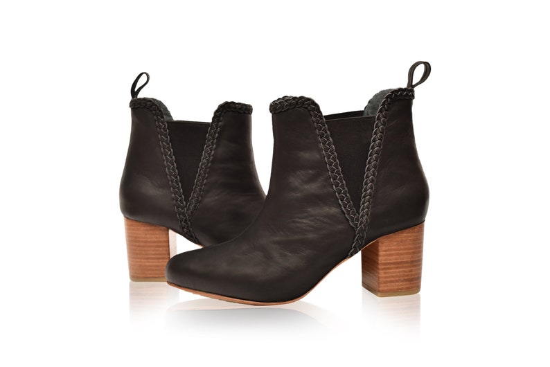 EL PASO. Black boots black leather boots black leather Etsy