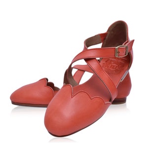 MANGROVE. Leather ballet flats boho wedding sandals barefoot shoes leather flat sandals image 7
