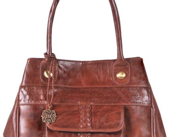 SALE. Leather Tote. EMPIRE. Leather Handbag / Shoulder Bag / Tote Bag