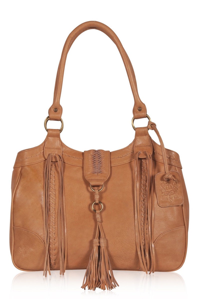 womens tan leather tote bag