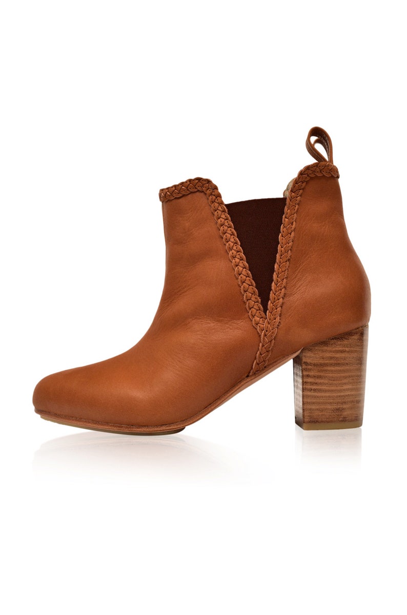 EL PASO. Brown ankle boots / cowboy boots / leather boots / Etsy