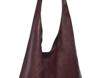 SUENO. soft leather tote / slouchy leather bag / leather weekender bag / Leather shoulder bag