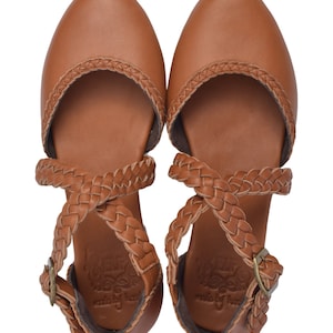 TALLULAH. Woven leather flats | leather ballet flats | boho wedding sandals | barefoot shoes