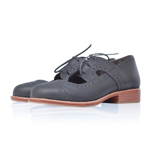 SCANDINAVIA. Leather oxfords / oxford pumps / lace up boots / oxford shoes women image 5