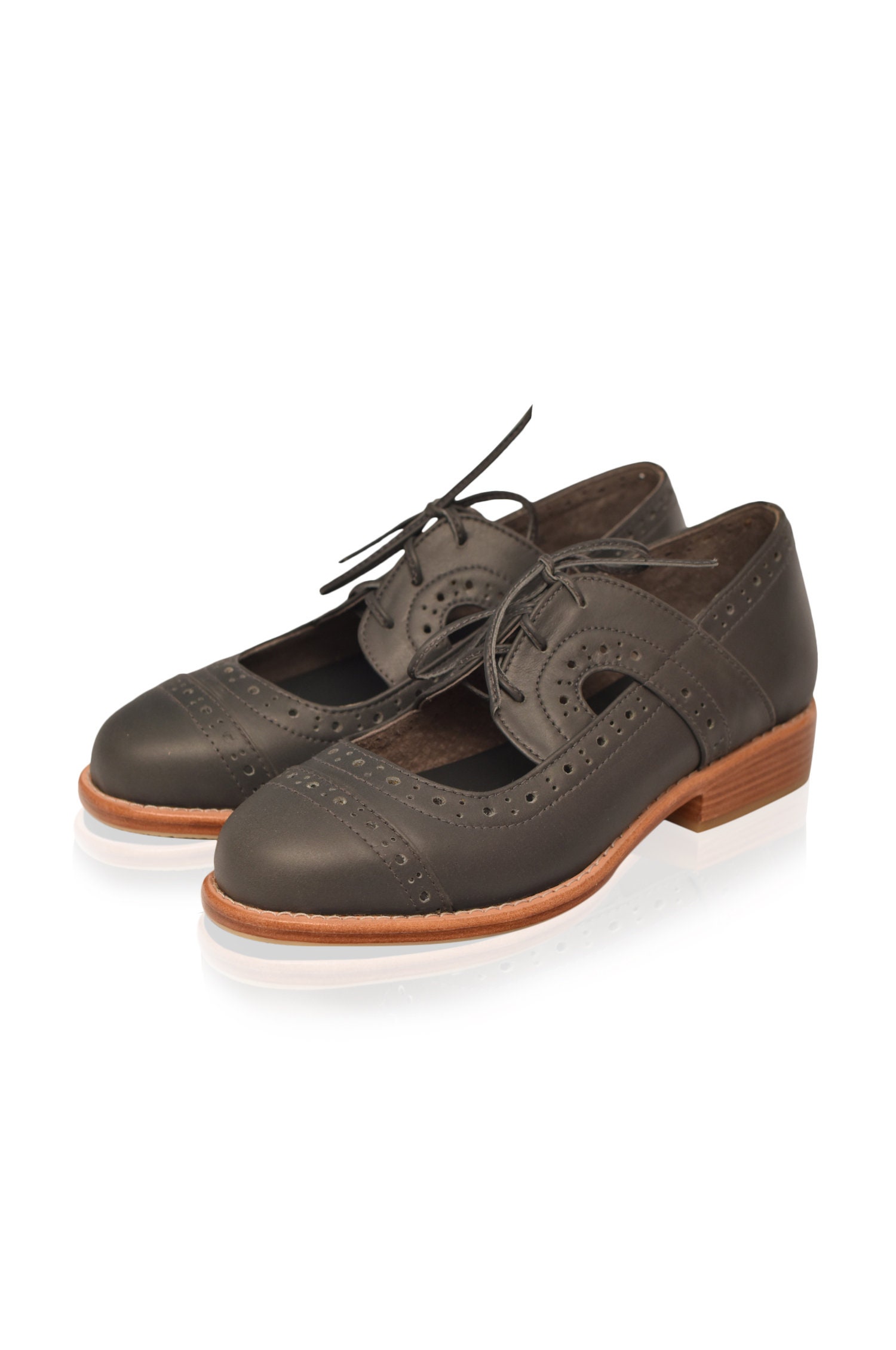 womens leather oxford shoes