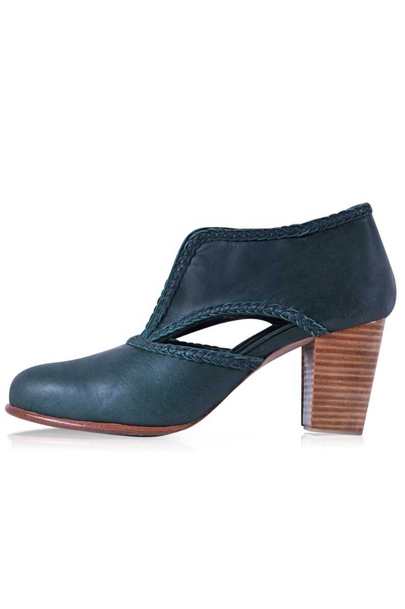 SPIRIT WALKER. low cut shoes / womens boots / heel boots / festival boots. ALL sizes Emerald