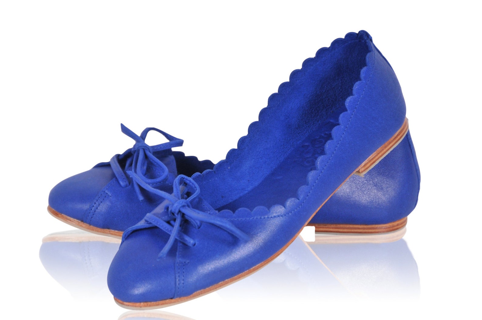 endless love. blue shoes / womens shoes / leather ballet flats / pointy flats / royal blue leather. available in different leath endless love. blue shoes / womens shoes / leather ballet flats / pointy flats / royal blue leather. available in different leath