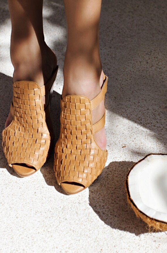boho block heels