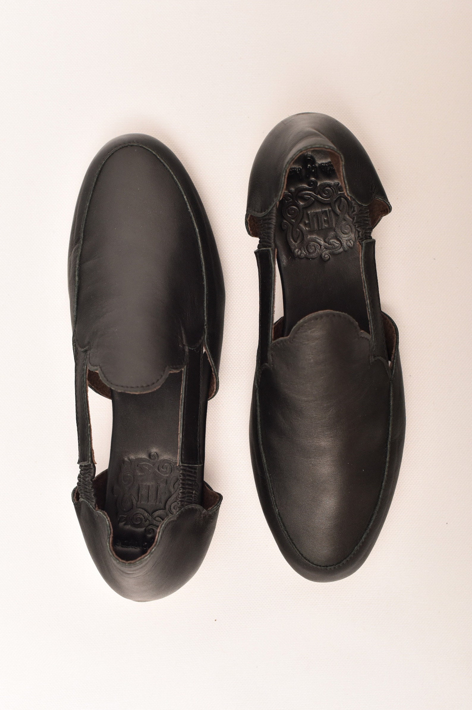 amalfi. black leather flats / leather ballet flats / leather shoes handmade / boho leather sandals. sizes 35-43 available in oth