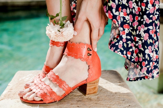 boho trouwschoenen leren sandalen Sereniteit Schoenen damesschoenen Sandalen Open sandalen schoenen op blote voeten Blokhakschoenen 