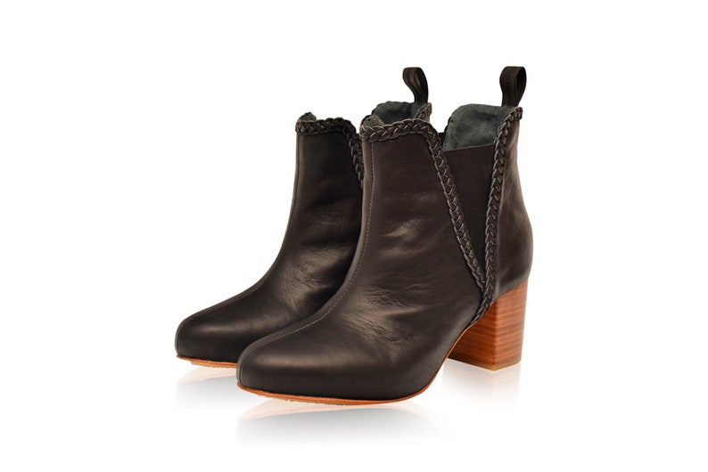 EL PASO. Black boots black leather boots black leather Etsy