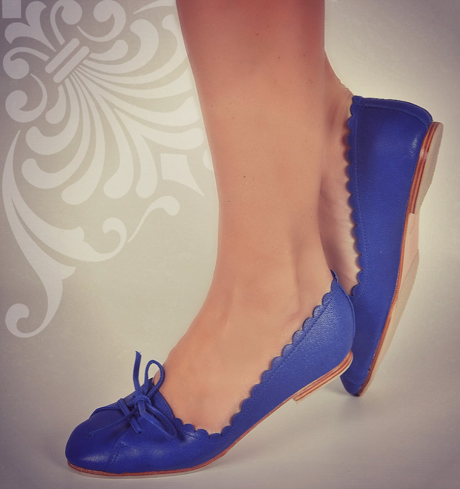 endless love. blue shoes / womens shoes / leather ballet flats / pointy flats / royal blue leather. available in different leath endless love. blue shoes / womens shoes / leather ballet flats / pointy flats / royal blue leather. available in different leath