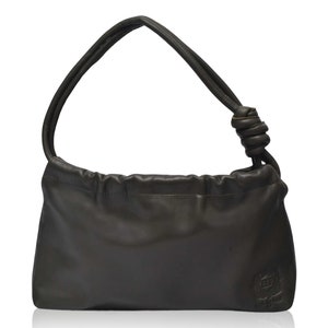 ANASTASIA. Beige leather shoulder bag small leather shoulder bag / leather purse bag / black purse Khaki green