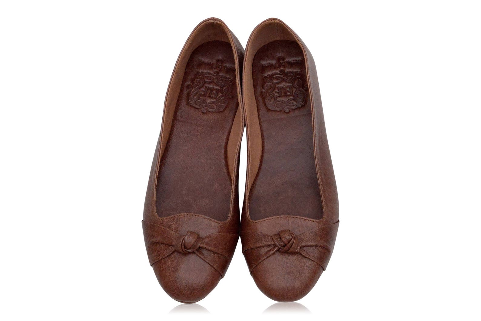 sale. sz. 8. panama. brown shoes size 8 / leather ballet flats size 8 / women shoes size 8 / brown leather flats size 8