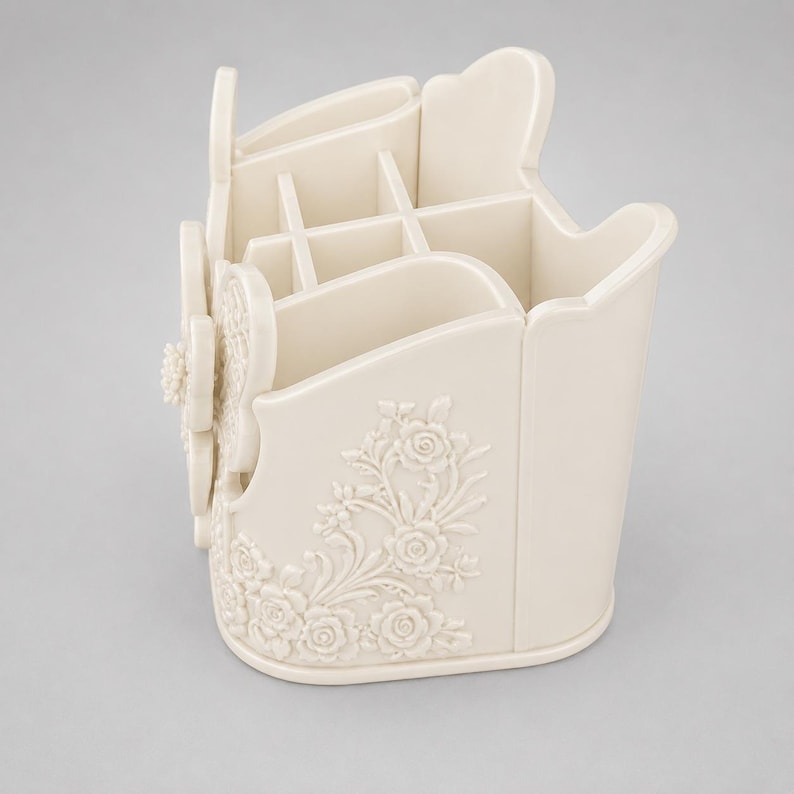 Makeup Organizer STL, Vanity Organizer STL, Cosmetic Storage STL, Beauty Organizer STl, Brush Holder STl, Desk Organizer STl, 3D Printable