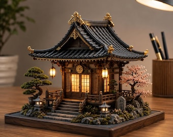 File – Zen Pagoda 3D Print Model, Asian Architecture, Decorative MiniatureJapanese Temple House STL