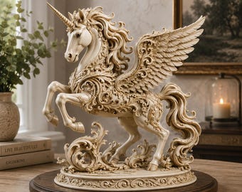 Detailed Pegasus Figure 3D Model - STL File for 3D Printing