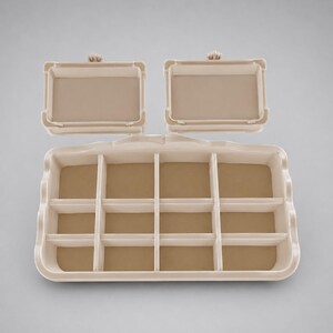 Makeup Organizer STL File, 3D Printable Cosmetic Storage, Vanity Desk Organizer, Beauty Organizer with Drawers, Makeup Brush Holder STL