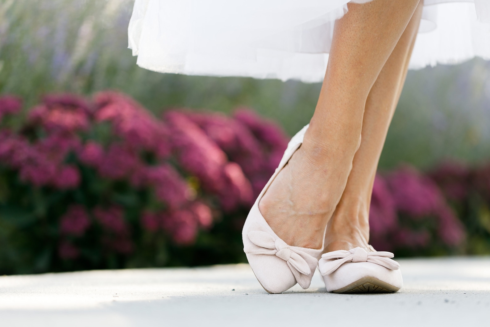platform shoes with flowers